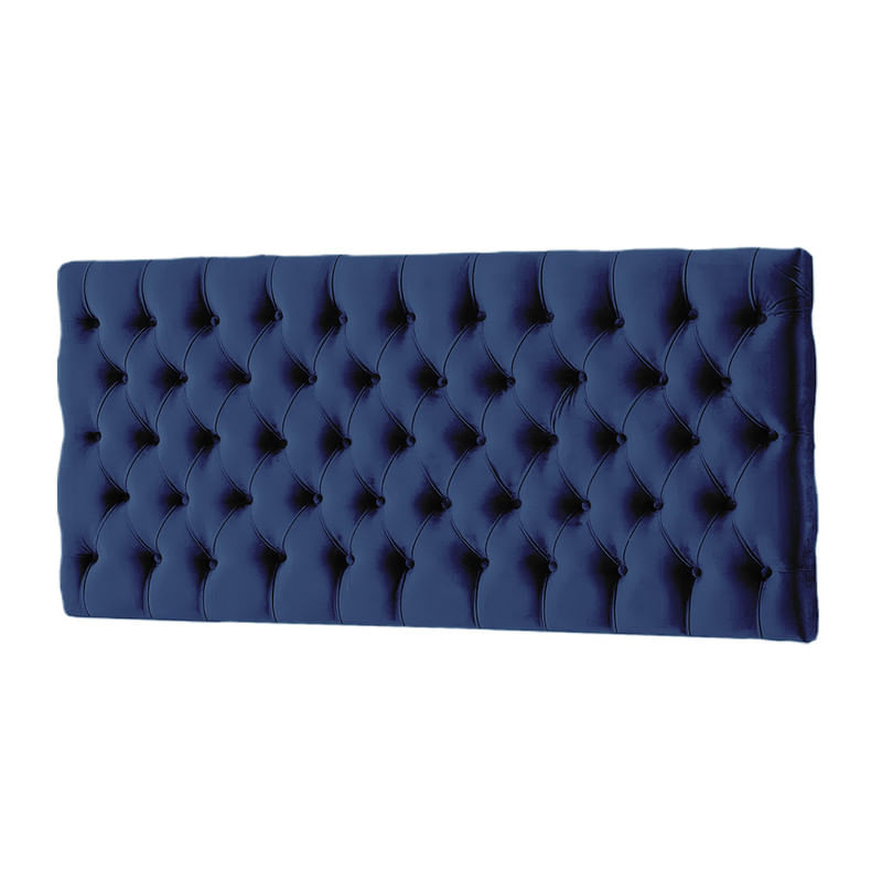 CABECERA MAJESTIC MAVISAC PLAZA QUEEN COLOR AZUL NOCHE - TELA