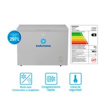 Congelador Indurama CI-320GR 297L Gris