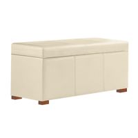 BAUL BAXTON MAVISAC DOS PLAZAS COLOR MARFIL - ULTRA CUERO