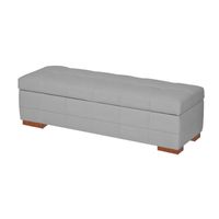 BAUL BROTON MAVISAC PLAZA Y MEDIA COLOR PLATA - TELA