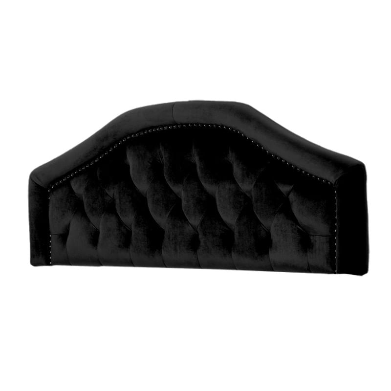 CABECERA REINA MAVISAC PLAZA QUEEN COLOR NEGRO - TELA