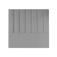 CABECERA TOSCO MAVISAC PLAZA QUEEN COLOR PLATA - TELA