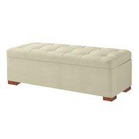 BAUL TERRACOTA MAVISAC DOS PLAZAS COLOR MARFIL - ULTRA CUERO