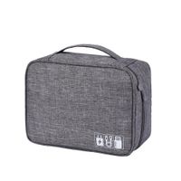 Estuche Organizador de Cables y Accesorios Impermeable - Plomo