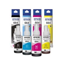 Kit 4 Tintas Epson 664 Black Yellow Cyan y Magenta
