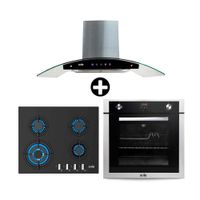 COMBO Cocina empotrable SOLCO034 + Campana Venus Classic + Horno a gas empotrable SOLHO007