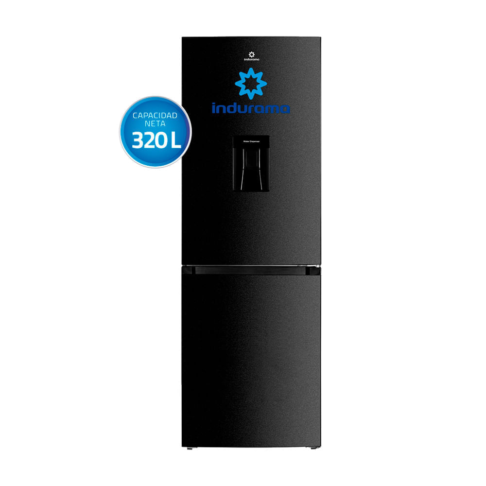 Refrigeradora Indurama RI-639DN Bottom Freezer 320L Negro