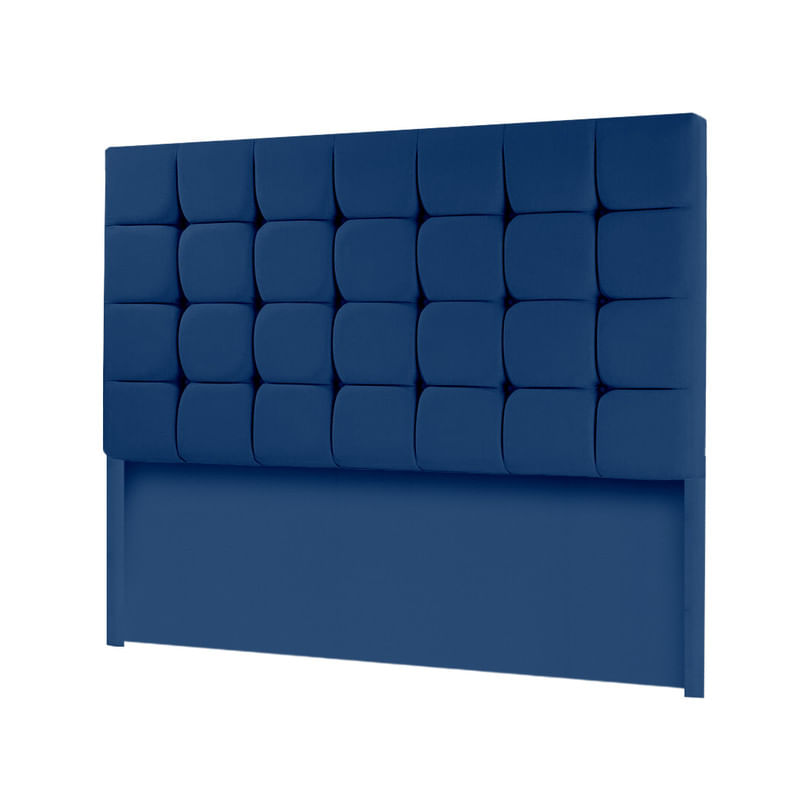 CABECERA CUBES MAVISAC PLAZA KING COLOR AZUL NOCHE - TELA