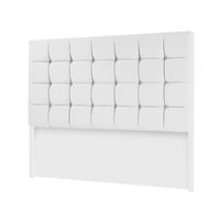 CABECERA CUBES MAVISAC PLAZA QUEEN COLOR BLANCO - ULTRA CUERO