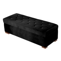 BAUL ELIZA MAVISAC DOS PLAZAS COLOR NEGRO - TELA
