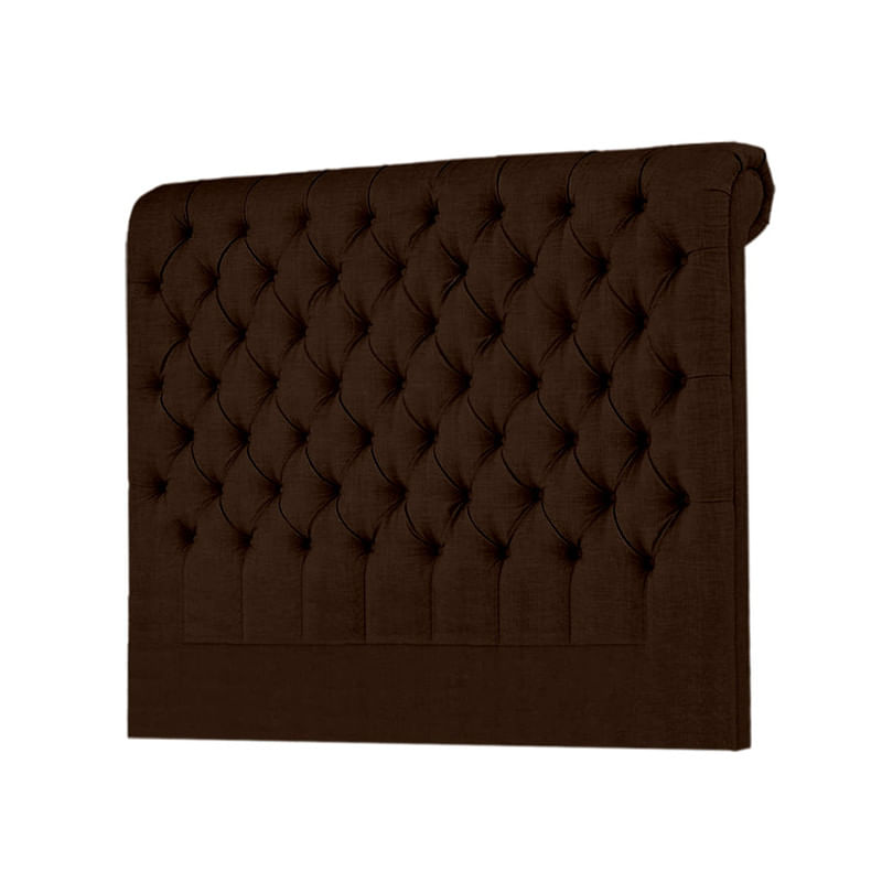 CABECERA LINEN MAVISAC DOS PLAZAS COLOR CHOCOLATE - TELA