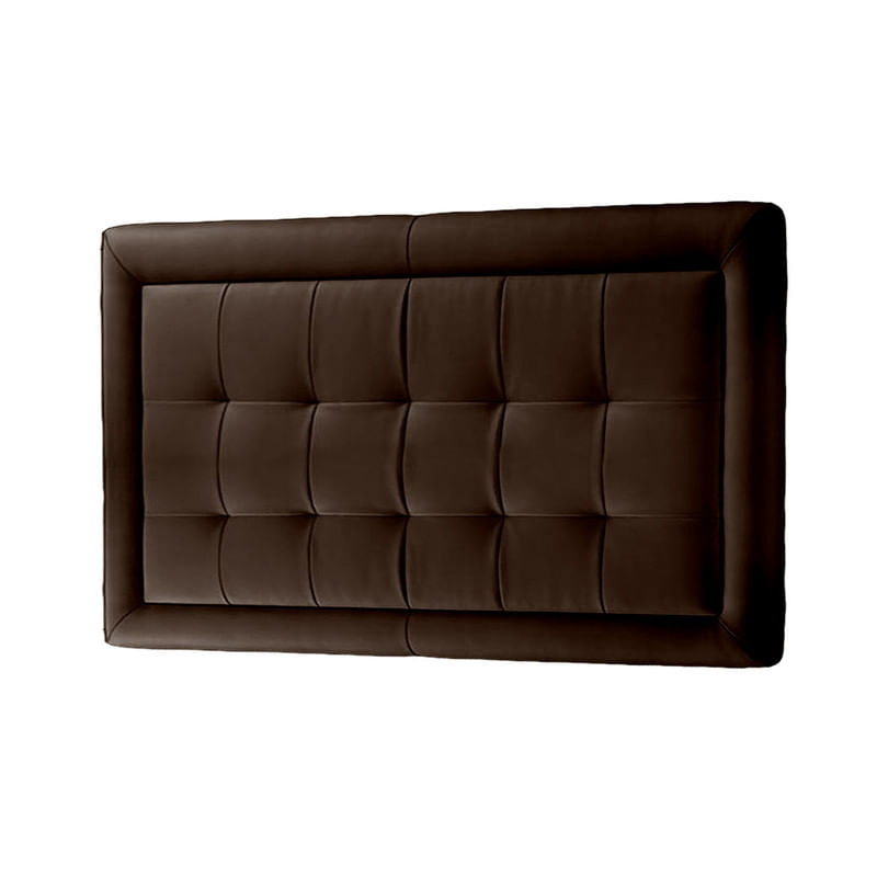CABECERA SQUARE MAVISAC PLAZA KING COLOR CHOCOLATE - TELA