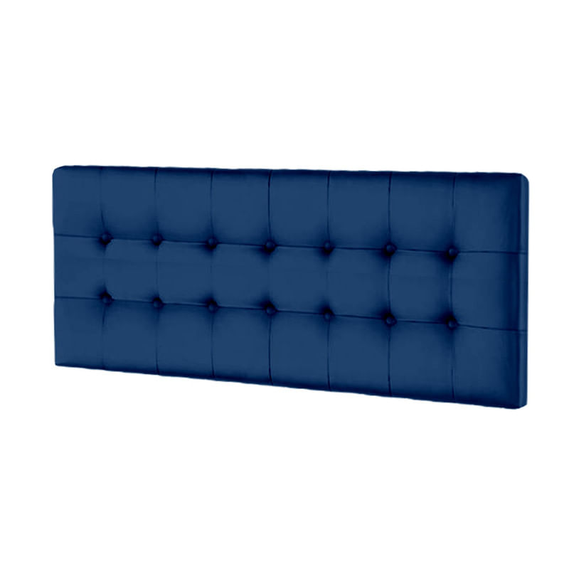 CABECERA VANILLA MAVISAC PLAZA QUEEN COLOR AZUL NOCHE - TELA