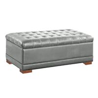 BAUL DARCY MAVISAC PLAZA Y MEDIA COLOR PLATA - ULTRA CUERO