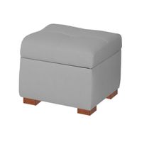 BAUL ARDECO MAVISAC PEQUEÑO COLOR PLATA - TELA