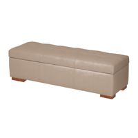 BAUL ARDECO MAVISAC DOS PLAZAS COLOR BEIGE - ULTRA CUERO