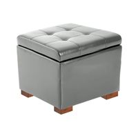 BAUL COUSTER MAVISAC PEQUEÑO COLOR PLATA - ULTRA CUERO