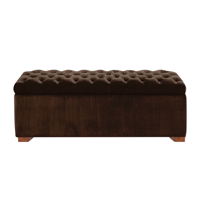 BAUL OLIVER MAVISAC DOS PLAZAS COLOR CHOCOLATE - TELA