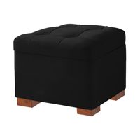 BAUL TERRACOTA MAVISAC PEQUEÑO COLOR NEGRO - TELA
