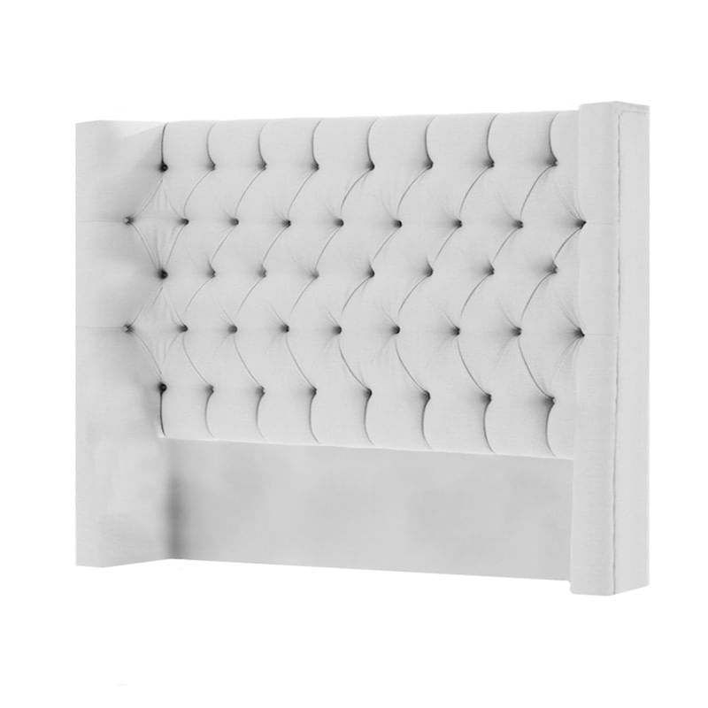 CABECERA KNIGHTSBRIDGE MAVISAC PLAZA Y MEDIA COLOR BLANCO - ULTRA CUERO