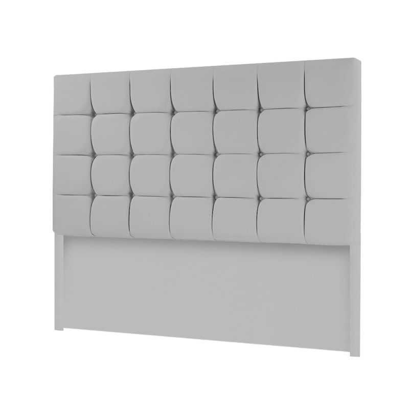 CABECERA CUBES MAVISAC PLAZA QUEEN COLOR PLATA - TELA