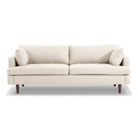 Sofá Vintage Ina 3 Cuerpos Crema Alto Hogar