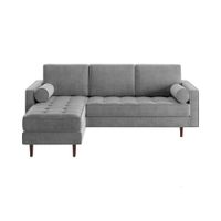 Seccional Mauzy Izquierdo Gris Alto Hogar