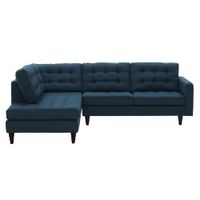 Seccional Kelleher Izquierdo Azul Cobalto Alto Hogar
