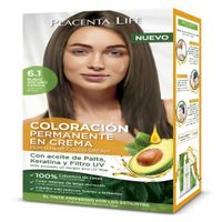 Placenta Life Coloración 6.1 Rubio Oscuro Ceniza Kit