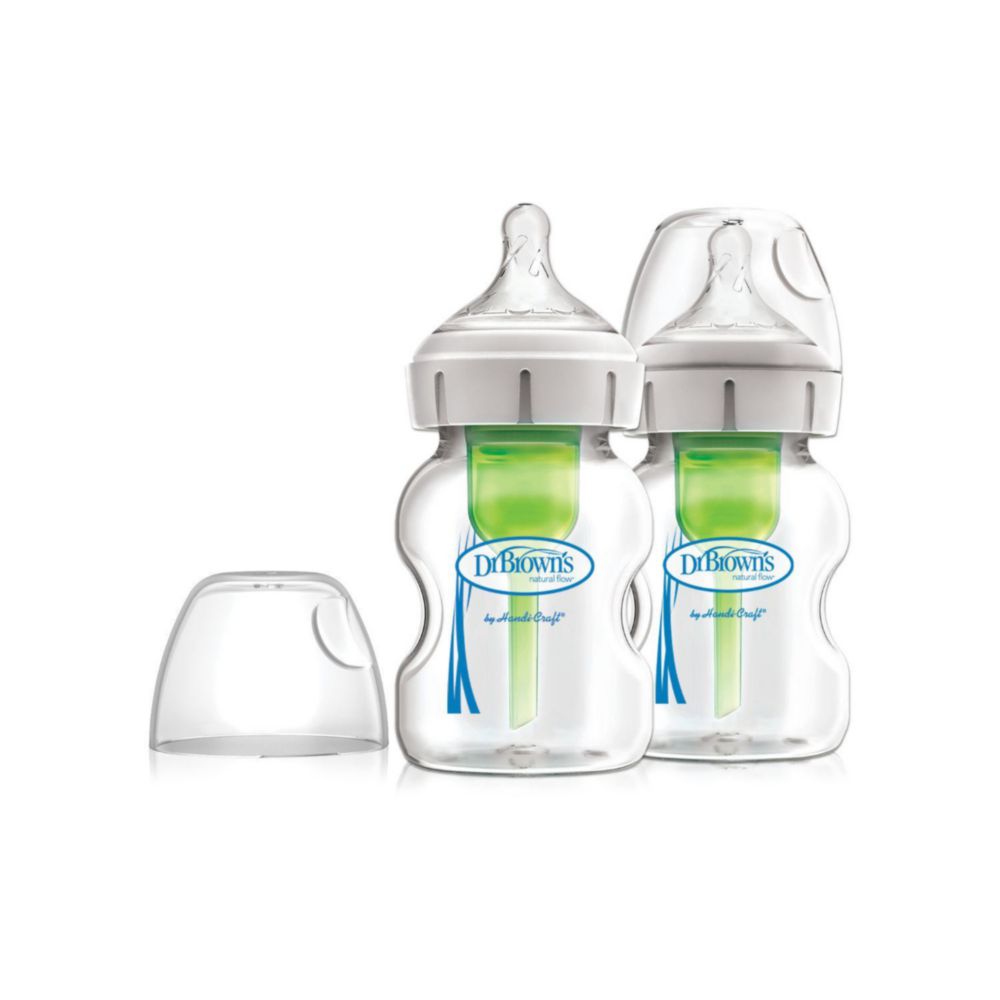 Biberón Para Bebe Dr Browns Pack De 2 Boca Ancha 5 Oz / 150 Ml