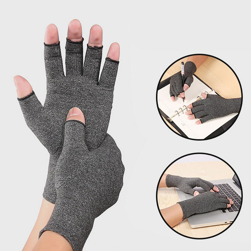 Guantes de Compresión Suave para Artritis, Artrosis, Tendinitis y Túnel Carpiano - Talla M