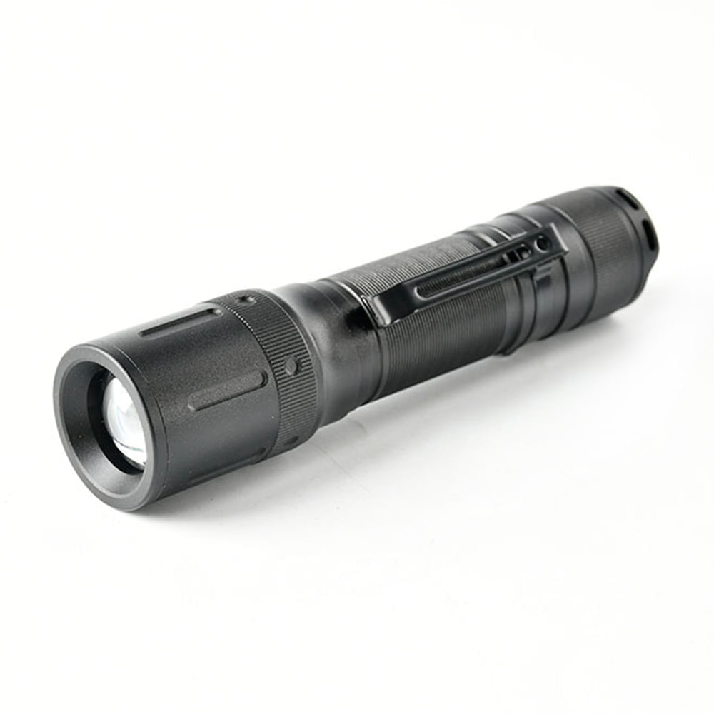 Linterna aluminio Negra 14cm Werken sin pila