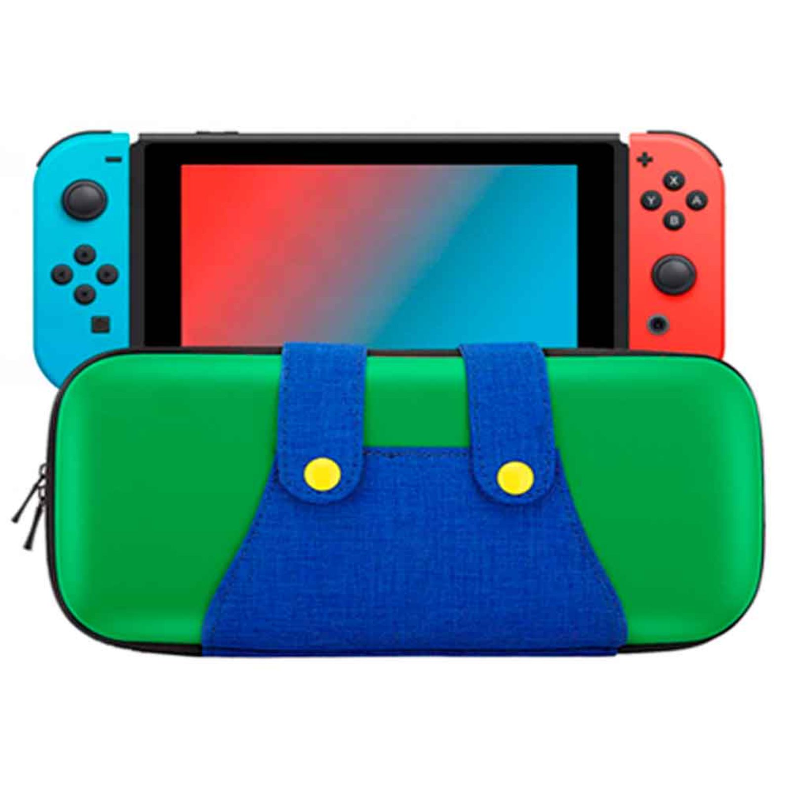 Estuche para Nintendo Switch y Oled Rígido Eva Luigi VerdeAzul