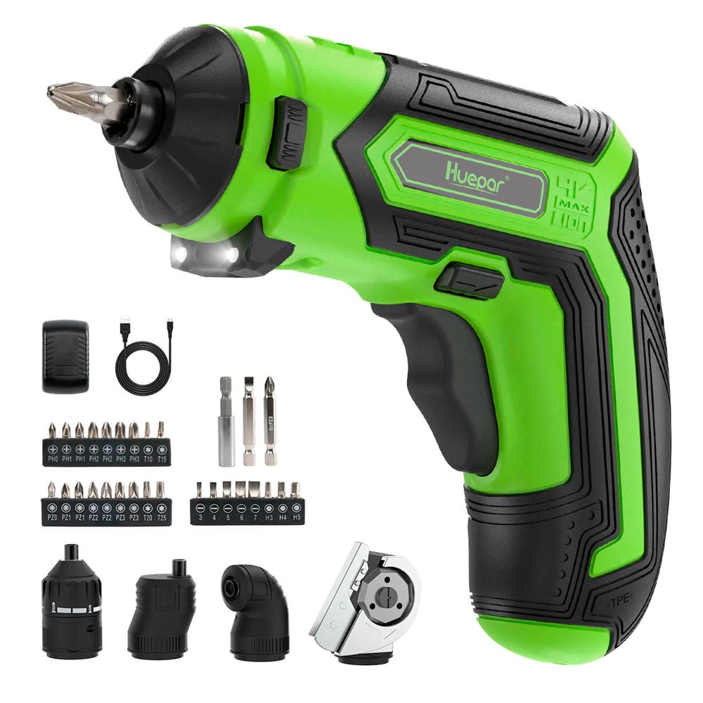 Atornillador 1/4"" 4V 6 Nm 4 en 1 Huepar CS04