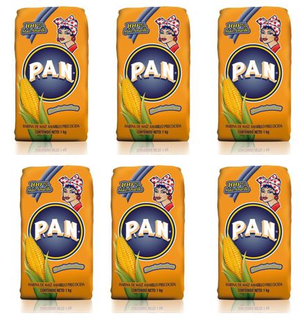 Pack x 6 Harina PAN Pre Cocida de Maiz blanco