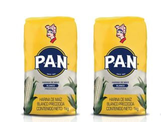 Pack x 2 Harina PAN Pre Cocida de Maiz blanco