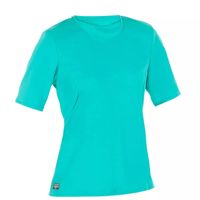 CAMISETA PROTECCIÓN SOLAR SURF MUJER OLAIAN TURQUESA