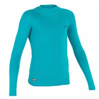 CAMISETA PROTECCIÓN SOLAR NIÑOS SURF OLAIAN 100 MANGA LARGA ANTI-UV TURQUESA INTENSO