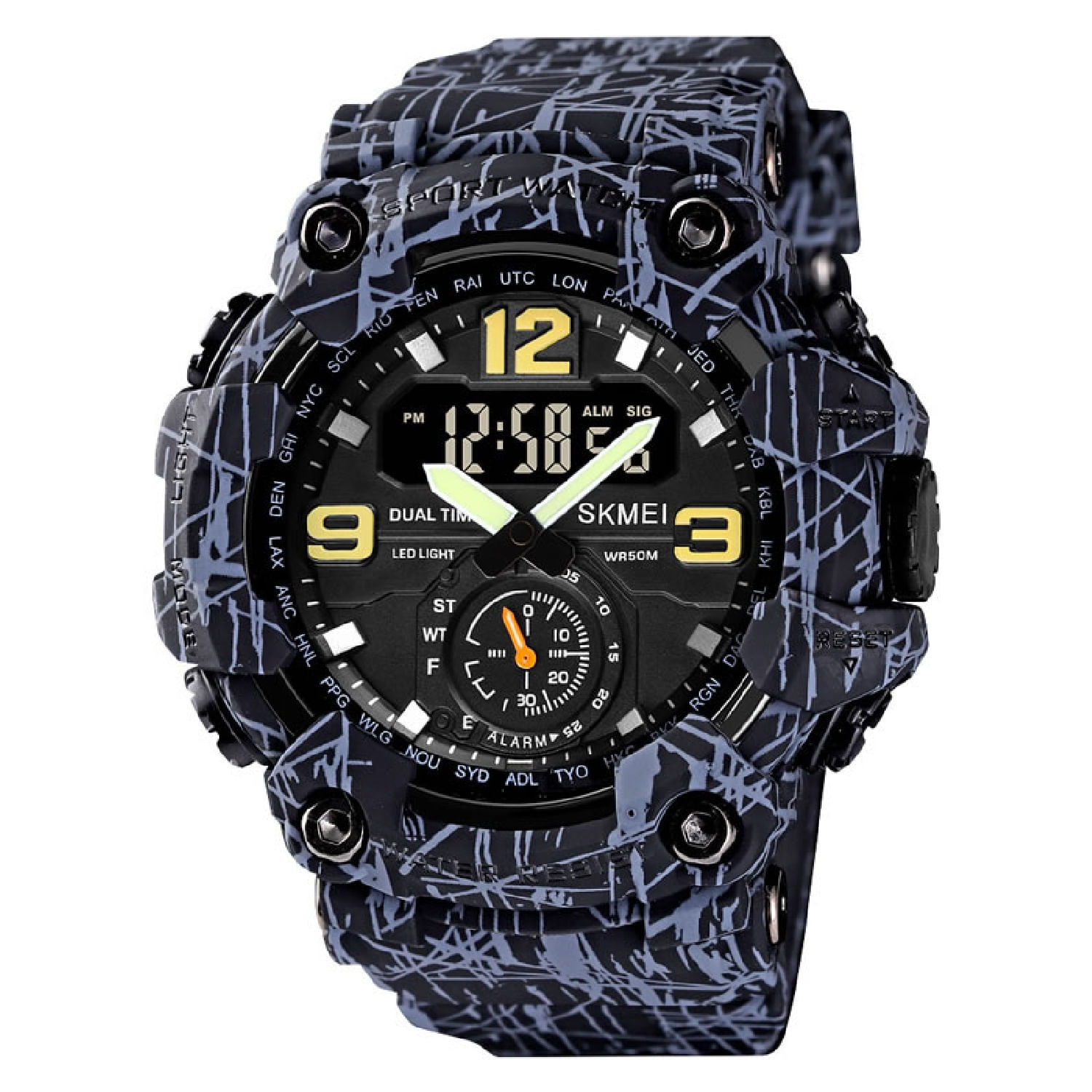 Skmei - Reloj 1637GYBK Digital para Hombre