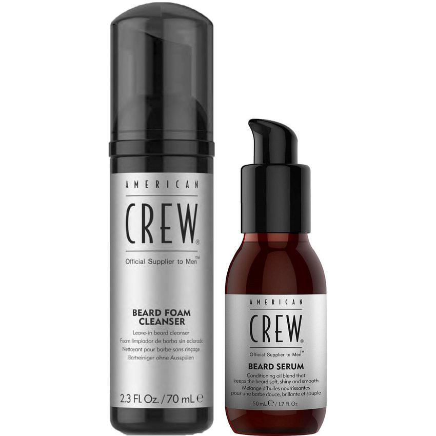 Espuma de Limpieza Beard Foam + Aceite para Barba American Crew Men
