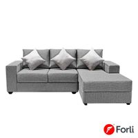 Seccional Forli Spring Tela Plata Derecho