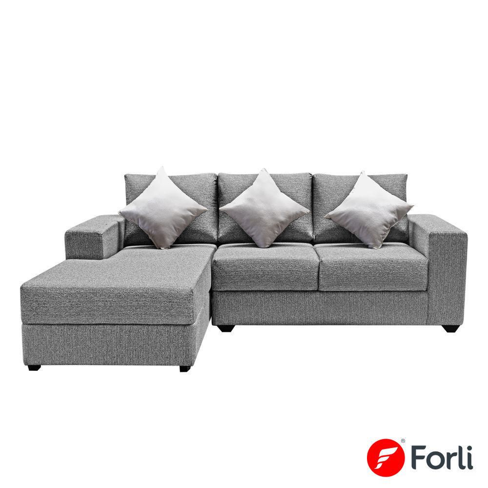 Seccional Forli Spring Tela Plata Izquierdo