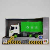 Camión Toyng A Escala 1:16 Fricción Con Luces Y Sonidos Recolector Basura