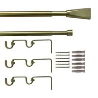 Pack cortinero doble extensible pommel dorado 160-300cm Inspire