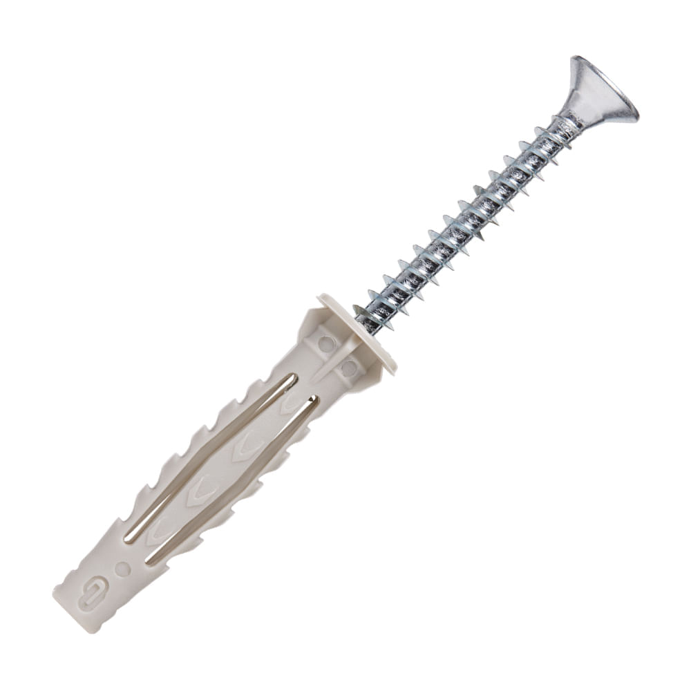 Tornillo + Tarugo 8x50mm x 5 unidades