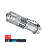 Linterna tactica potente de aluminio led 40lm truper