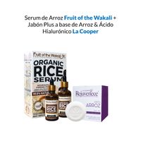 Serum de Arroz Orgánico x2 Botellas + Jabón Plus a base de Arroz con Ácido Hialurónico