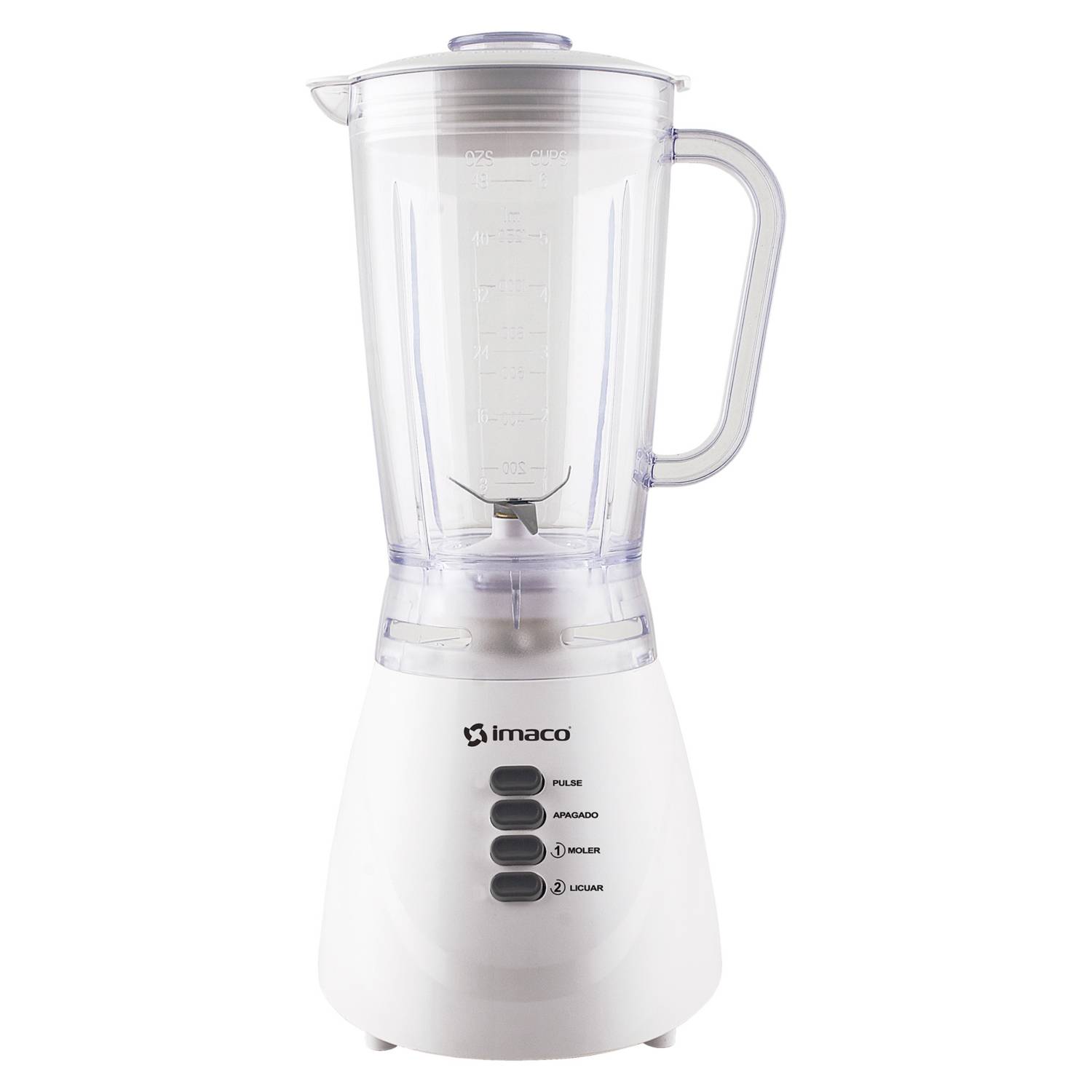 Licuadora v/plast 1.25 lt 2vel 500w bl4125 imaco - blanco (oferta)
