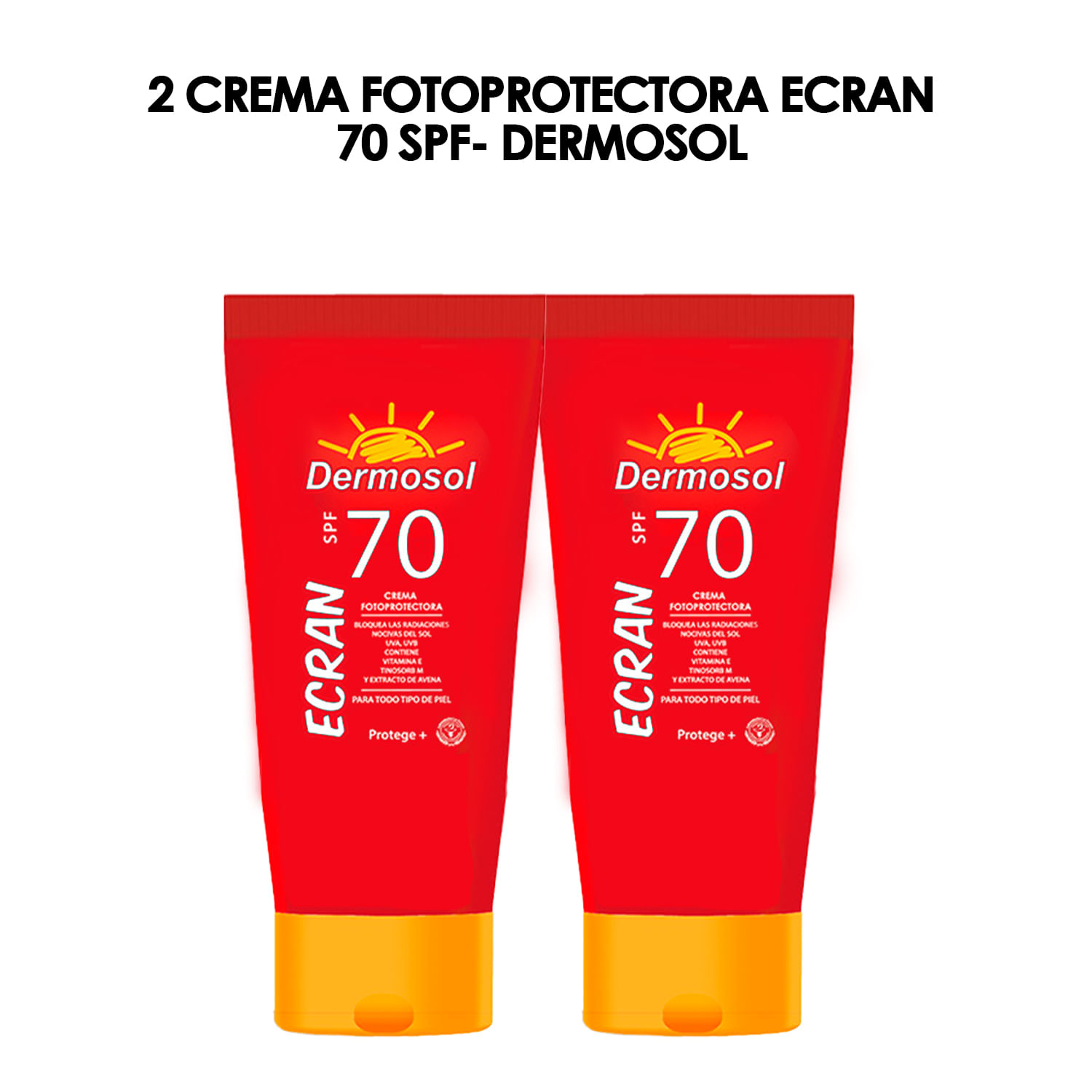 2 Crema Foto Protectora Ecran 70 SPF- Dermosol
