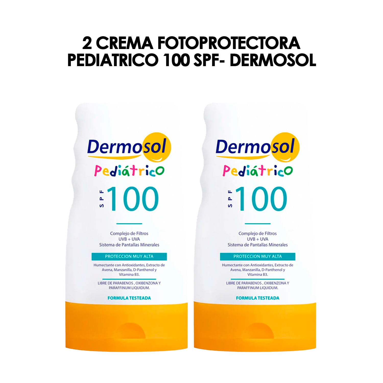 2 Crema Fotoprotectora Pediatrico 100 SPF- Dermosol